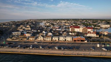 Point Pleasant 'ın hava manzarası, sabah NJ
