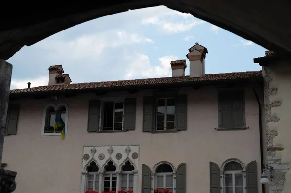 Vista Sul Paese Venzone Udine Friuli Venezia Giulia — Foto Stock