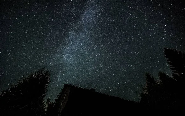 Eine Sternenklare Nacht Himmel Abend — Stockfoto