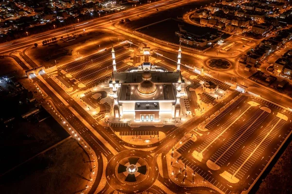 Jasné Světlo Obklopující Mešitu Kuvajtu — Stock fotografie