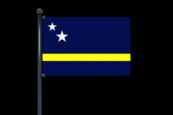 Ilustracja Flagi Curacao — Zdjęcie stockowe