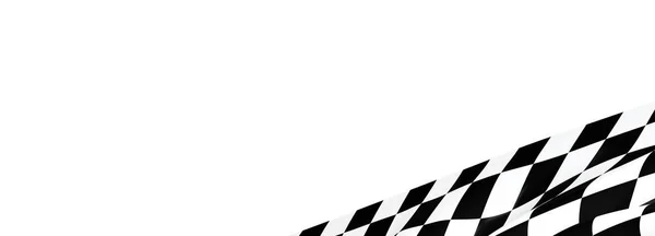 Een Illustratie Van Racing Checkered Flag Achtergrond Met Copyspace — Stockfoto