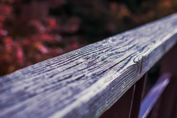木製のフェンスの選択的なクローズアップフォーカス — ストック写真
