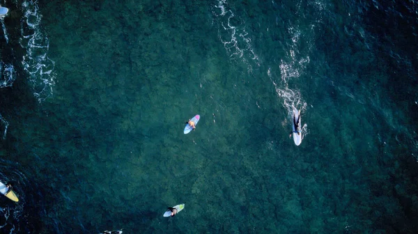 深い青色の海の真ん中にある帆船 — ストック写真