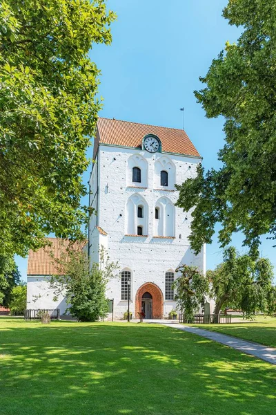 Eine Vertikale Aufnahme Der Heilig Kreuz Kirche Ronneby Blekinge Schweden — Stockfoto