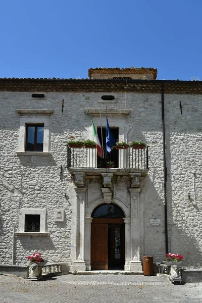 Historic Building Campo Giove Medieval Village Abruzzo Region Italy — Stok fotoğraf