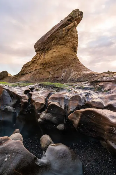 Beautiful Shot Seashore Cliffs Rock Stacks — Stock Photo, Image