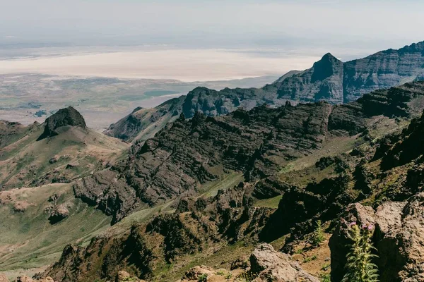 Une Vue Aérienne Belles Montagnes Oregon États Unis — Photo