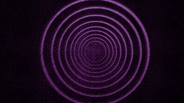 Purple Black Spiral Spinning Spiraling Loop Black Background — Stock Photo, Image