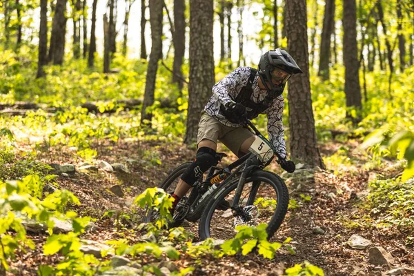 Перегони Рамках Туру Southern Enduro Tour Race Big Cedar Оклахома — стокове фото