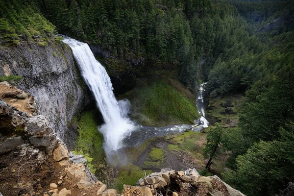 Une Vue Aérienne Des Chutes Salt Creek Oregon — Photo