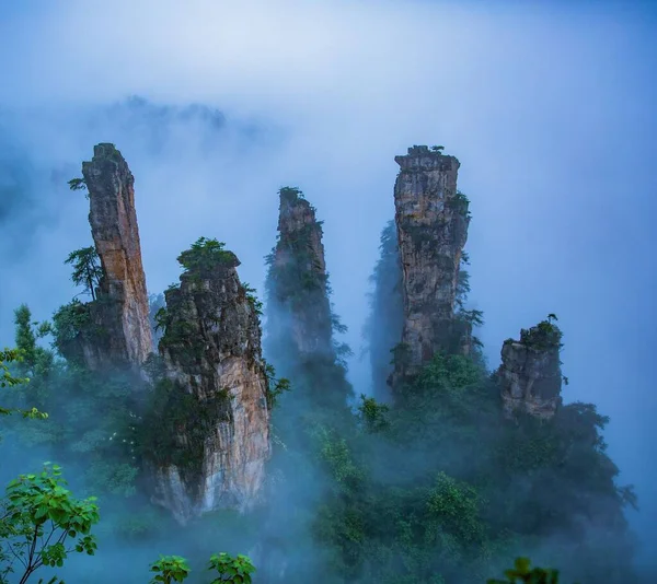 Прекрасный Снимок Национального Лесного Парка Чжанцзяцзе — стоковое фото