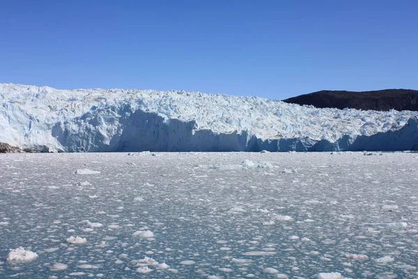 Uma Bela Foto Glaciar Eqip Sermia Groenlândia — Fotografia de Stock