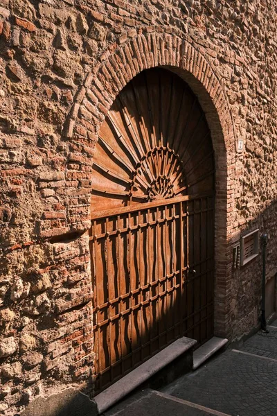 Una Vista Aire Libre Antiguo Edificio Piedra Verona Italia — Foto de Stock
