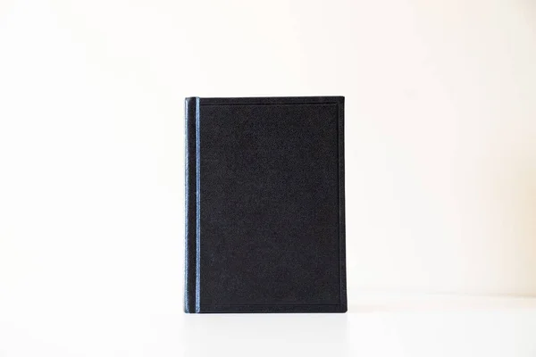 Black Book Isolated White Background — Stock Photo, Image