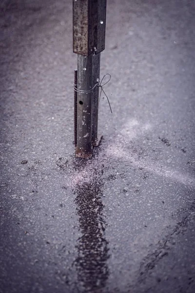 Een Natte Grond Van Straten — Stockfoto