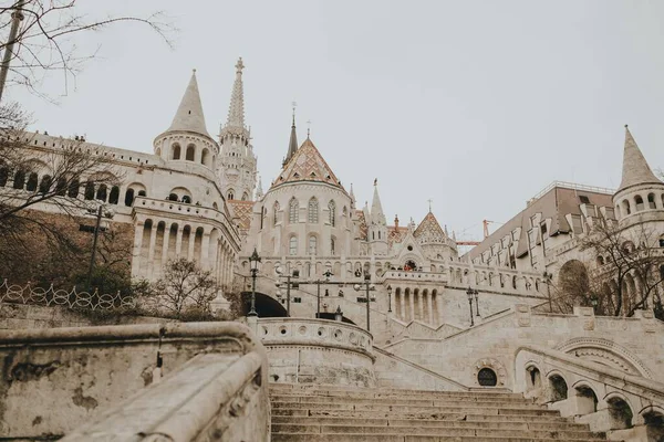 Vue Sur Forteresse Néo Romane Historique Bastion Des Pêcheurs Budapest — Photo