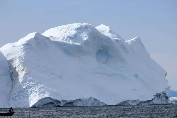 Чудовий Вид Море Взимку Затоці Діско Гренландія — стокове фото