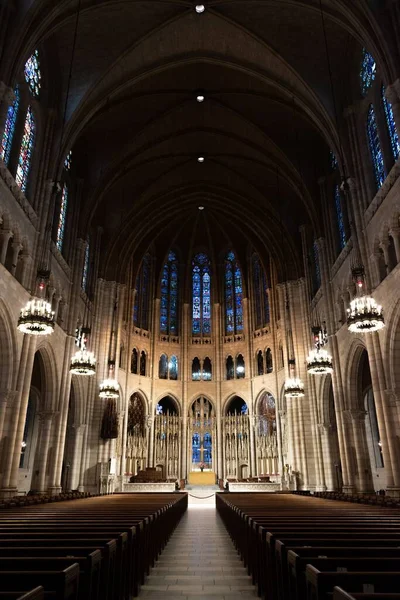 Manhattan New York Abd Deki Riverside Baptist Kilisesi Nin Dikey — Stok fotoğraf