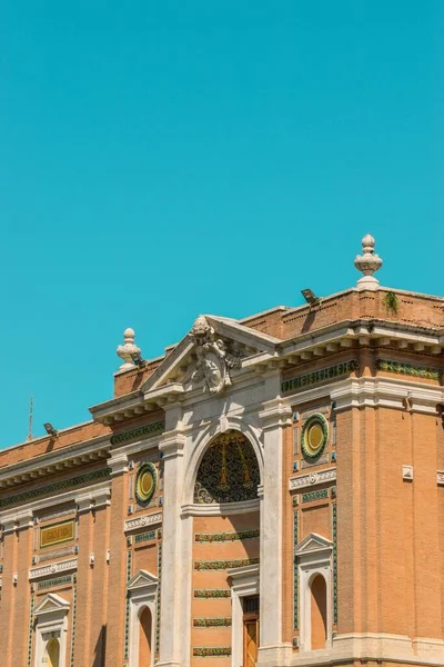 Függőleges Kilátás Pinacoteca Vatikán Művészeti Galéria Épület Egy Napsütéses Napon — Stock Fotó