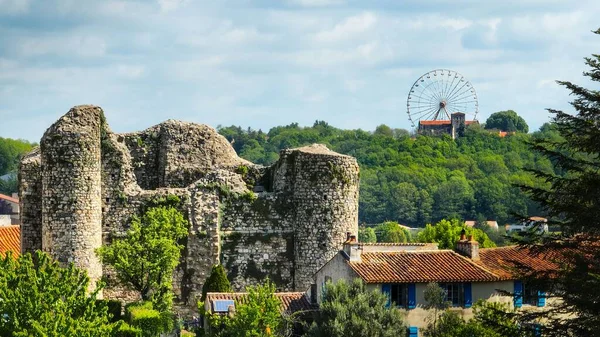 Slottet Med Ett Stort Hjul Vendee Frankrike — Stockfoto