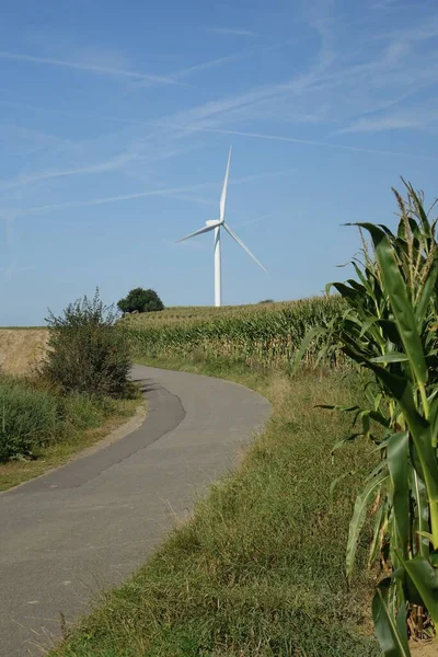 Vertical Shot Wind Turbine Saarland Germany — Stock Photo, Image