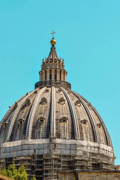 Vertical Shot Spire Peter Basilica Vatican — Stock Photo, Image