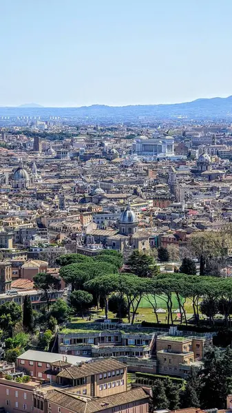 Flygfoto Över Roms Stadsbild Italien — Stockfoto