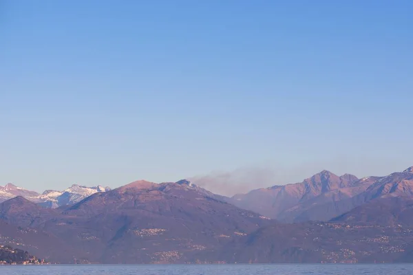 Gyönyörű Táj Hegyek Stresa Olaszország — Stock Fotó