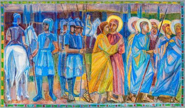 Brakne Hoby Kilisesi 'nin dikey çekimi Ronneby Belediyesindeki Kutsal Duvar, Blekinge, İsveç