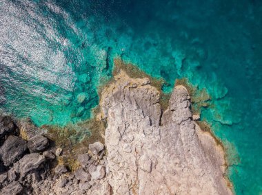 Rocky koyları, Karayip denizi Puglia 'daki Tremiti adalarında.