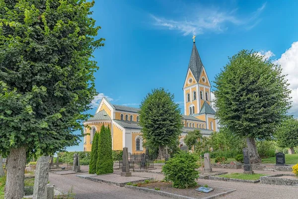 Una Hermosa Vista Iglesia Brakne Hoby Municipio Ronneby Blekinge Suecia — Foto de Stock