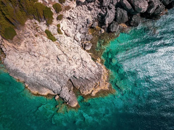 Rocky Coves Caribbean Sea Tremiti Islands Puglia — Stock Photo, Image