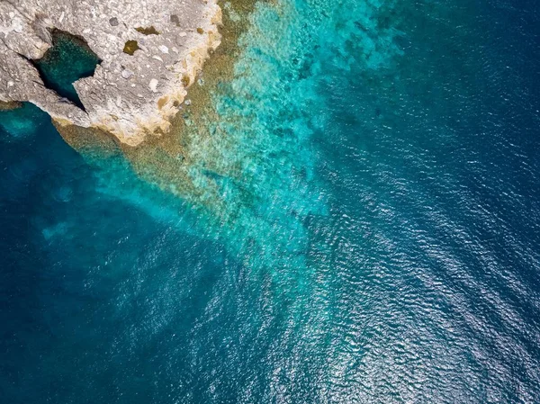 Rochosas Enseadas Mar Das Caraíbas Nas Ilhas Tremiti Puglia — Fotografia de Stock