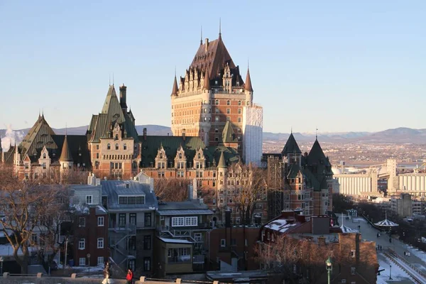 Hotel Fairmont Chateau Frontenac Quebec City Kanada — Zdjęcie stockowe