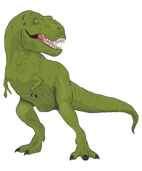 Handgetekende Rex Vectorillustratie — Stockvector