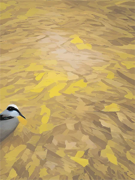 Digitale Malerei Eines Vogels — Stockvektor