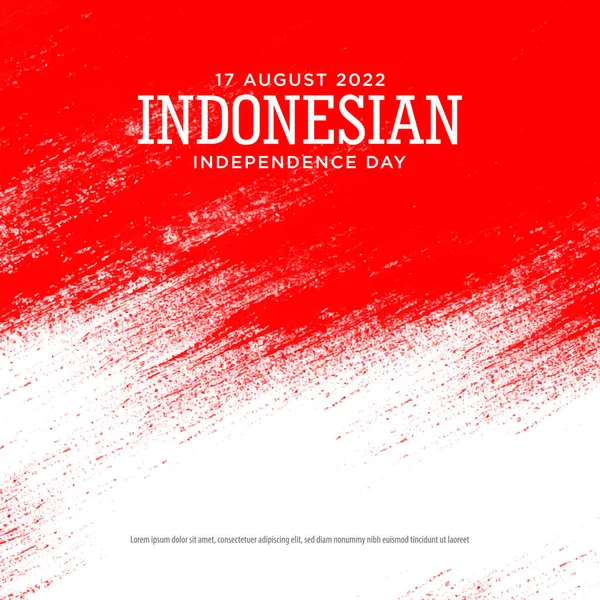 印度尼西亚独立日的背景是红色和灰色的 英汉对照英汉对照英汉对照英汉对照 — 图库矢量图片
