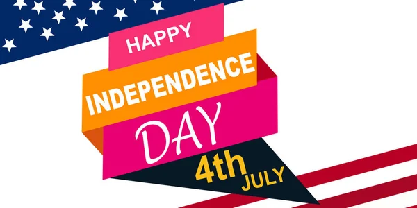 Fourth July Independence Day United States Happy Independence Day America — Stock Vector