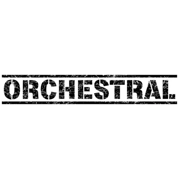 白い背景にグラニーOrchestralバナーのベクトルデザイン — ストックベクタ