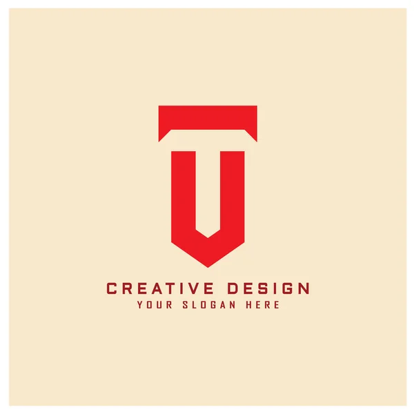 Letter Logo Design Creative Design Letters Red Creative Design Illustration — Stock Vector