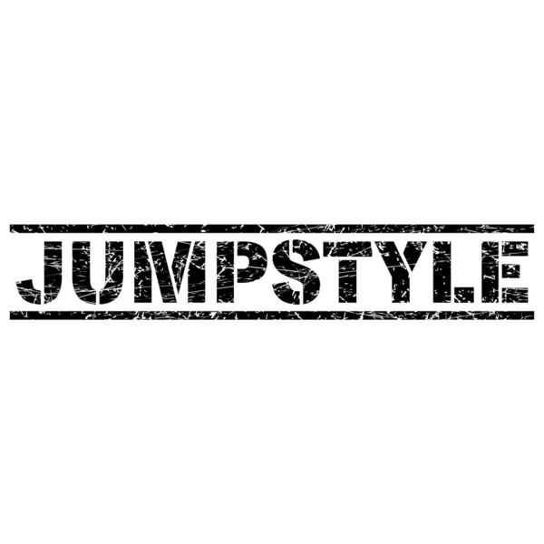 Palabra Jumpstyle Impresa Con Sello Tinta Negra — Archivo Imágenes Vectoriales
