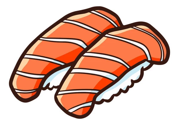 Colorido Vector Ilustración Sushi — Vector de stock