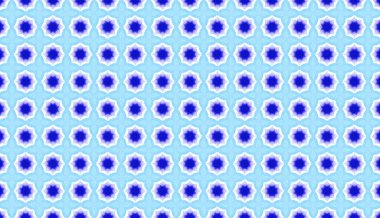 Mavi ve beyaz desenli kusursuz bir çiçek deseni.