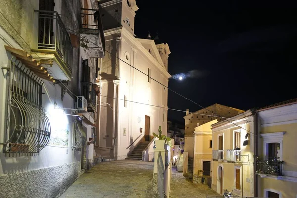 Een Smalle Straat Van Een Dorp San Nicola Arcella Calabrië — Stockfoto