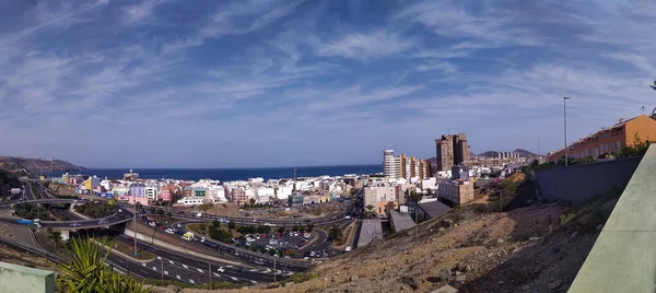 Une Vue Aérienne Panoramique Ville Gran Canaria — Photo