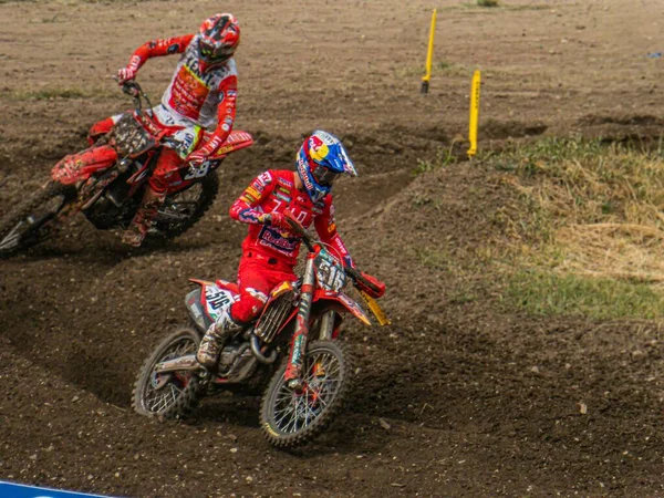 Haziran 2022 Tarihinde Almanya Düzenlenen Fim Motocross Dünya Şampiyonası Sırasında — Stok fotoğraf