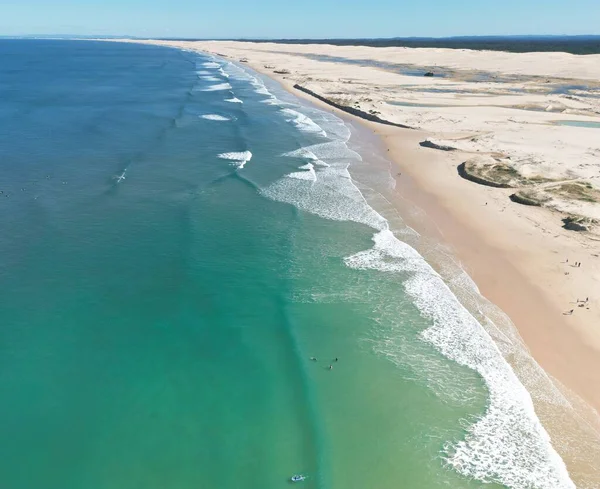 Beautiful Image Wavy Sea Birubi Beach Australia — Stock Photo, Image