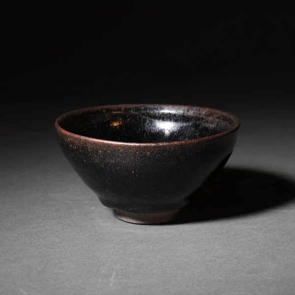 Traditional Chinese Bowl Dark Background — Stock Photo, Image