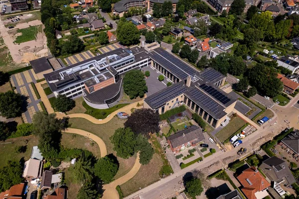 Edificio Scolastico Nei Paesi Bassi Della Palestra Marianum Visto Dall — Foto Stock